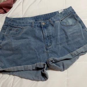 Denim shorts